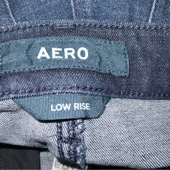 Aeropostale Low Rise Dark Wash Denim Jean 4 Long Classic Preppy Minimalist - Picture 9 of 9